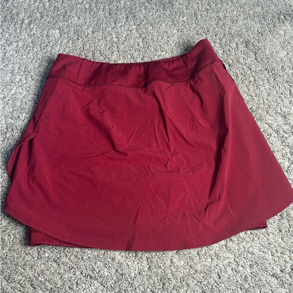 Fjällräven Abisko Midsummer Skort EU 36 US 27 28 4 6 maroon athletic Gorpcore - Picture 16 of 16